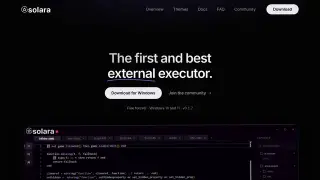 Solara Executor, a Roblox Executor for Windows